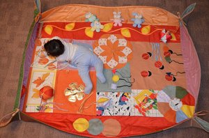 Развивающий коврик для детей своими руками
