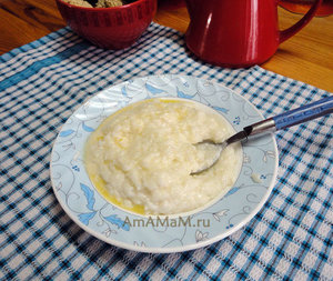 Рецепт рисовой каши